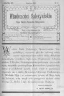 Wiadomości Salezjańskie. 1910 R.14 nr6