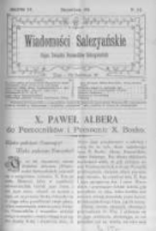 Wiadomości Salezyańskie. 1911 R.15 nr1-2