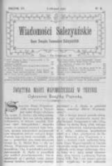 Wiadomości Salezyańskie. 1911 R.15 nr11