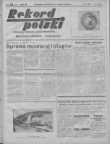 Rekord Polski: dawniej Goniec Wielkopolski: niezależny dziennik ilustrowany 1932.02.11 R.56 Nr39