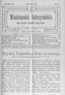 Wiadomości Salezyańskie. 1912 R.16 nr6