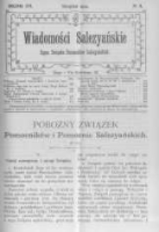 Wiadomości Salezyańskie. 1912 R.16 nr8