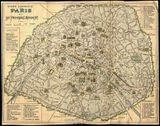 Paryż - 1900 -  plan miasta