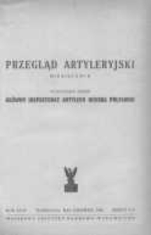 Przegląd Artyleryjski: miesięcznik wydawany przez Gł&oacute;wny Inspektorat Artylerii Wojska Polskiego 1946 maj/czerwiec R.24 Z.5/6