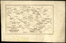 Mappa okazująca miejsca w kt&oacute;rych pieniążki piastowskie zostały wykopane. M. Gajewski rytował