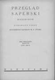 Przegląd Saperski: miesięcznik wydawany przez Dow&oacute;dztwo Saper&oacute;w Ministerstwa Spraw Wojskowych 1939 luty R.12 Z.2