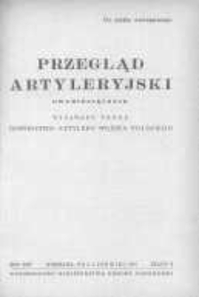 Przegląd Artyleryjski: dwumiesięcznik wydawany przez Dow&oacute;dztwo Artylerii Wojska Polskiego 1951 maj/czerwiec R.29 Z.3
