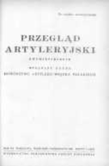 Przegląd Artyleryjski: dwumiesięcznik wydawany przez Dow&oacute;dztwo Artylerii Wojska Polskiego 1951 wrzesień/październik R.29 Z.5