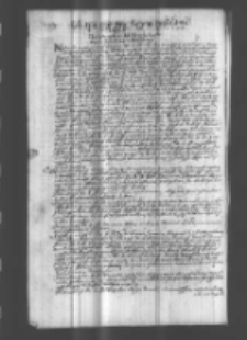 Urazy na Seym podane 1606