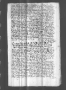 Contenta przemowy pana Stadnickiego na Seymie Generalnym Koronnym