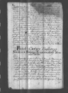 Punct z Oratiey Zbąskiego Slachcica