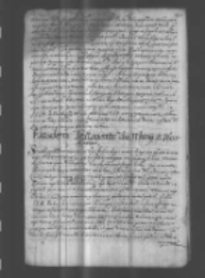 Eiusdem Testamentum die 11 Iunij Anno 1605 Mortui