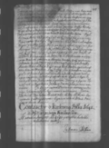 Contracty o krolewnę Polską 1647 z Xziązęciem Neiburskim