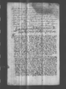 List Szlachcica Do X. Szyszkowskiego biskupa Krakowskiego pisany