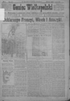 Goniec Wielkopolski: najtańsze i najstarsze pismo codzienne dla wszystkich stan&oacute;w 1918.01.01 R.41 Nr1