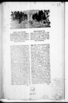 Deklaracya posła Extraordynaryinego y Pełnomocnego Nayjaśniejszego imperatorowey całey Rossyi stanom zkonfederowanym y złączonym Korony Polskiey y Wielkiego Xięstwa Litewskiego