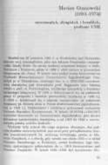 Marian Gumowski (1881-1974) numizmatyk, sfragistyk i heraldyk, profesor UMK
