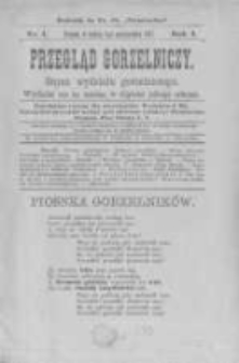 Przegląd Gorzelniczy. Organ Wydziału Gorzelniczego. 1895 R.1 nr1