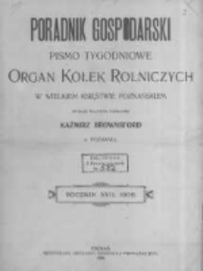Poradnik Gospodarski. Pismo Tygodniowe. 1906.01.05 R.17 nr1