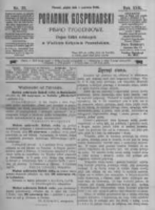 Poradnik Gospodarski. Pismo Tygodniowe. 1906.06.01 R.17 nr22