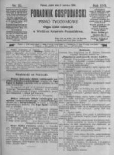 Poradnik Gospodarski. Pismo Tygodniowe. 1906.06.08 R.17 nr23