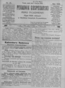 Poradnik Gospodarski. Pismo Tygodniowe. 1906.11.09 R.17 nr45