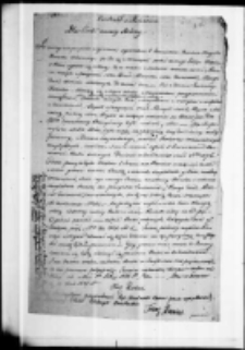 Kontrakt z stolarzem Franz Reccius dla córki naszey Heleny 1827 na meble