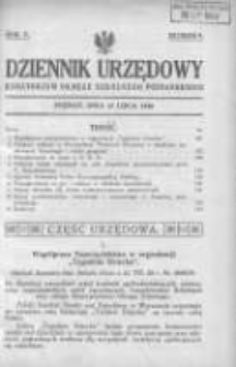 Dziennik Urzędowy Kuratorjum Okręgu Szkolnego Poznańskiego 1928.07.15 R.5 Nr9
