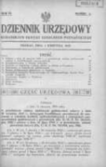 Dziennik Urzędowy Kuratorjum Okręgu Szkolnego Poznańskiego 1929.04.01 R.6 Nr6
