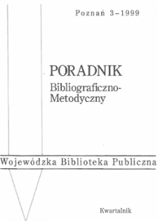 Poradnik Bibliograficzno-Metodyczny : 1999 z.3