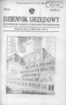 Dziennik Urzędowy Kuratorjum Okręgu Szkolnego Poznańskiego 1933.09.14 R.10 Nr10