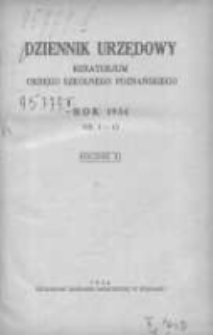 Dziennik Urzędowy Kuratorjum Okręgu Szkolnego Poznańskiego 1934.01.15 R.11 Nr1