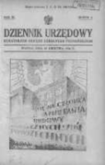 Dziennik Urzędowy Kuratorjum Okręgu Szkolnego Poznańskiego 1934.04.25 R.11 Nr4