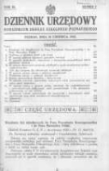 Dziennik Urzędowy Kuratorjum Okręgu Szkolnego Poznańskiego 1932.06.21 R.9 Nr7