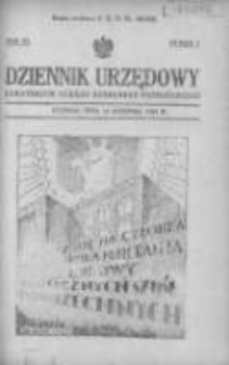 Dziennik Urzędowy Kuratorjum Okręgu Szkolnego Poznańskiego 1934.08.24 R.11 Nr7
