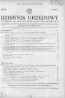 Dziennik Urzędowy Kuratorjum Okręgu Szkolnego Poznańskiego 1935.03.25 R.12 Nr3