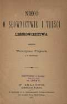 Nieco o słownictwie i treści leśniowiedztwa
