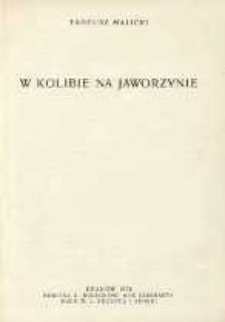 W kolibie na Jaworzynie