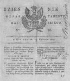 Dziennik Departamentu Kaliskiego. 1809.04.19 nr16