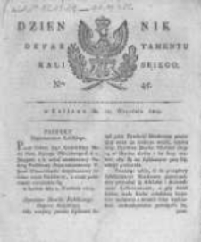 Dziennik Departamentu Kaliskiego. 1809.09.15 nr45