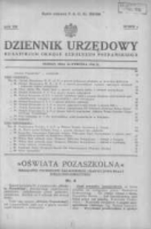 Dziennik Urzędowy Kuratorjum Okręgu Szkolnego Poznańskiego 1936.04.30 R.13 Nr4