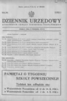 Dziennik Urzędowy Kuratorjum Okręgu Szkolnego Poznańskiego 1936.09.19 R.13 Nr8