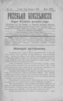 Przegląd Gorzelniczy. Organ Wydziału Gorzelniczego. 1908 R.14 nr11