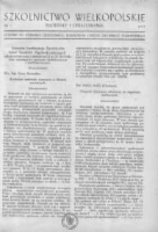 Szkolnictwo Wielkopolskie: materiały i opracowania: dodatek do Dziennika Urzędowego Kuratorium Okręgu Szkolnego Poznańskiego 1947 Nr1