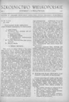 Szkolnictwo Wielkopolskie: materiały i opracowania: dodatek do Dziennika Urzędowego Kuratorium Okręgu Szkolnego Poznańskiego 1947 Nr2