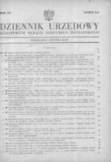 Dziennik Urzędowy Kuratorium Okręgu Szkolnego Poznańskiego 1948.04.01 R.20 Nr3/4
