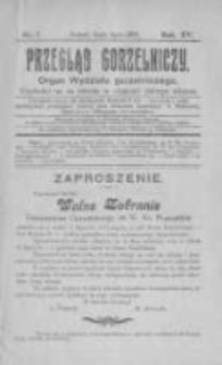 Przegląd Gorzelniczy. Organ Wydziału Gorzelniczego. 1909 R.15 nr7