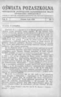Oświata Pozaszkolna: miesięcznik poświęcony zagadnieniom pracy społeczno-oświatowej: dodatek do Dziennika Urzędowego Kuratorium Okręgu Szkolnego Poznańskiego 1935 luty R.2 Nr2