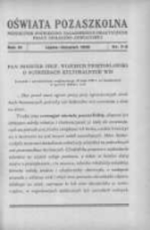 Oświata Pozaszkolna: miesięcznik poświęcony zagadnieniom praktycznym pracy społeczno-oświatowej 1936 lipiec/sierpień R.3 Nr7/8