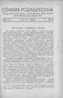 Oświata Pozaszkolna: miesięcznik poświęcony zagadnieniom praktycznym pracy społeczno-oświatowej 1937 luty R.4 Nr2